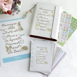 シール2種類 手帳やスケジュール管理にも 手帳とお揃い うさぎ・小鳥・リス バレットジャーナル えくりゅの森