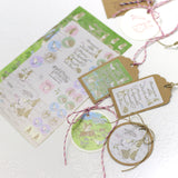 シール2種類 手帳やスケジュール管理にも 手帳とお揃い うさぎ・小鳥・リス バレットジャーナル えくりゅの森