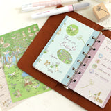 シール2種類 手帳やスケジュール管理にも 手帳とお揃い うさぎ・小鳥・リス バレットジャーナル えくりゅの森