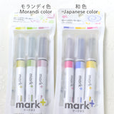 コクヨ 2トーンカラーマーカー マークタス カラー 3色セット:スケジュールスタンプとご一緒に えくりゅの森