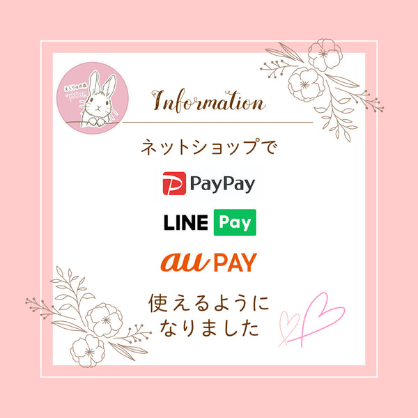 「Pay Pay・LINE Pay・au PAY」が使えるようになりました