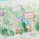 Rabbit balloon petit set, 5 pieces<br>Ekurinomori Flower Festival Series<br>New Year's cards, Christmas cards<br>Postcards<br>Rabbit Haneko (handwritten seal), handwritten notebook sticky notes, card making
