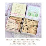 strawberry season series<br> For storing "cookie tin" stamps<br> <span>Rabbit, drooping ear rabbit, wildcat, strawberry, strawberry, cake, macaron, parfait, canelé stamp, stamp storage</span>