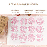 【おめかしスタンプ3点セット+シール】切手風・消印風・クッキー型：日付印との組み合わせも。お手紙にも活躍するはんこ　可愛いうさぎ