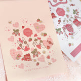 【封筒 角形5-6号】3枚セット：プチギフトにも　えくりゅの森　かわいいうさぎイラスト