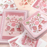 [Envelopes, square, size 5-6] Set of 3: Small gift set, Ekuryu no Mori series, Strawberry season series, Cute rabbit illustration