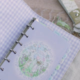 No hole can also be used as a notebook decoration [Mini 6-hole refill: single item]<br> Memo system notebook<br> <span>Also included in fountain pens Hanamatsuri Series Rabbits and Birds Children Lessons Study School</span>