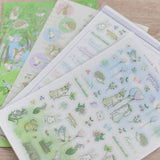 Two types of stickers: a <br><br><span><br>rabbit, a little bird, and a squirrel</br></span></br></br> to <br><br><span>match your notebook and</span></br></br> schedule management