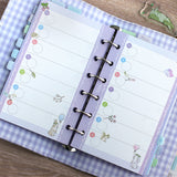 Refill Set] <br>System Notebook <br><span>Matching</span></br> Mini 6-hole <br><span>Notebook Monthly Monthly, Weekly, Weekly, Memo: Universal Calendar: Rabbit, Little Bird, Squirrel</span></br></br>
