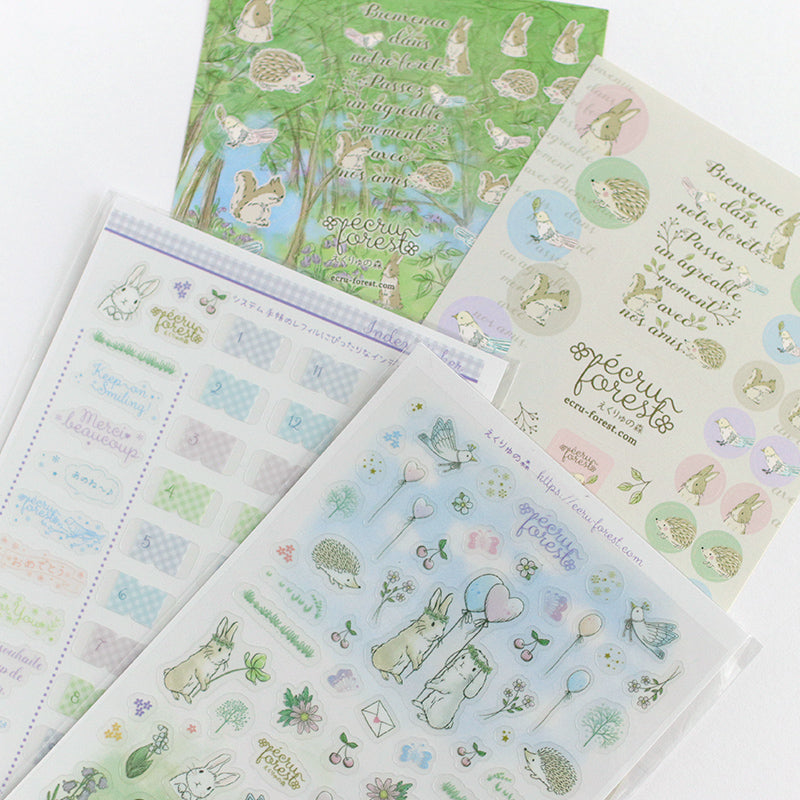 手帳デコにも【ミニ6穴 レフィル：単品】<br>メモ<br>システム手帳<br><span>万年筆にも  花祭りシリーズうさぎ・小鳥 子供 習い事 勉強 塾</span>