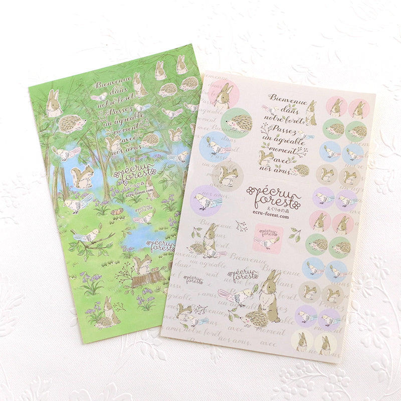 手帳デコにも【ミニ6穴 レフィル：単品】<br>メモ<br>システム手帳<br><span>万年筆にも  花祭りシリーズうさぎ・小鳥 子供 習い事 勉強 塾</span>
