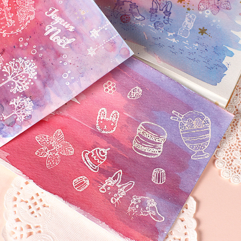 Ukidel (Shachihata)<br> Stamp pad that makes the impression stand out when painted over Stamps Card making Scrapbooking