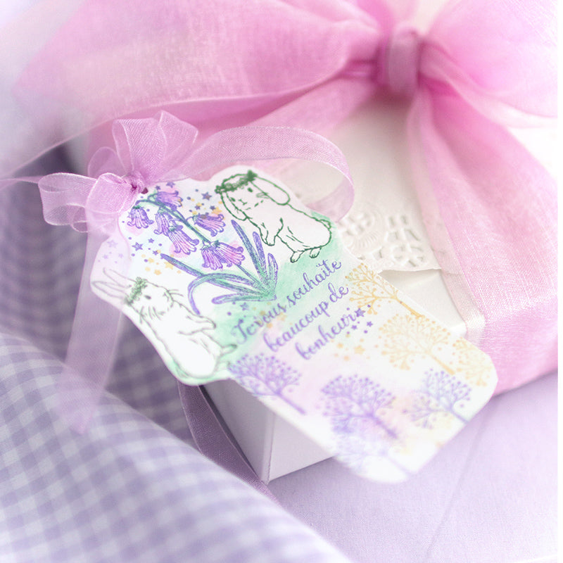 Bluebell card making: 6-piece stamp set Fairy Flower Ekuryu no Mori Flower Festival Series Can also be used for New Year's cards, Christmas cards, and postcards<br> <span>Stamp Notebook Sticky Note Card Making Pop-up Card</span>