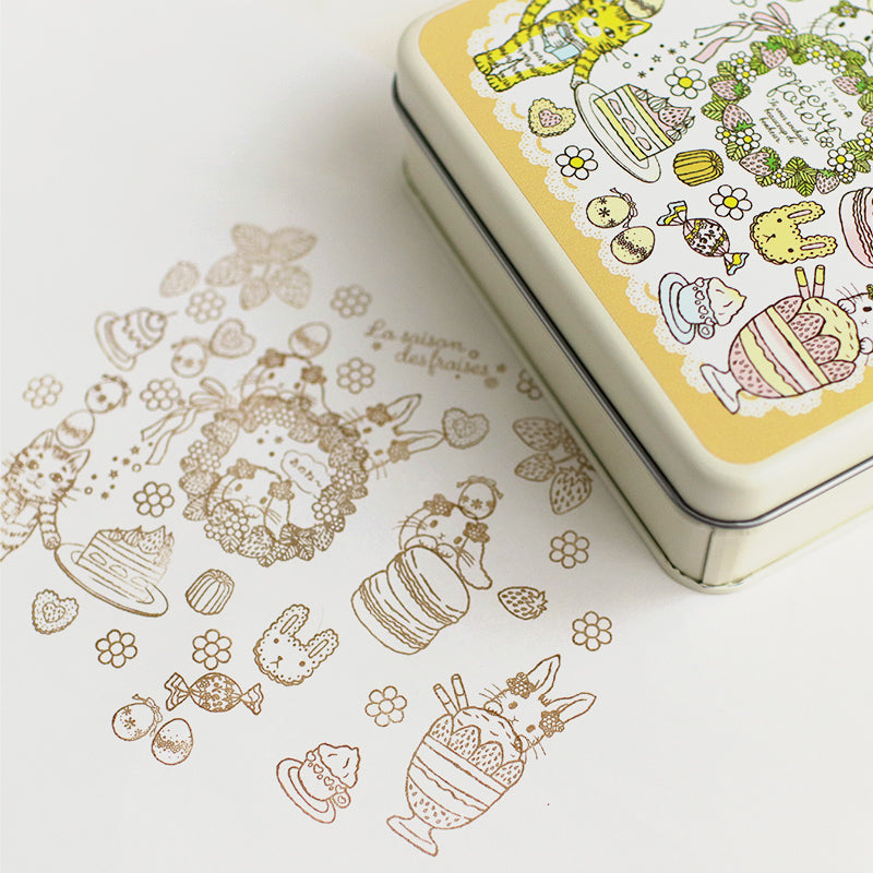 Heart Cookie Stamp: Strawberry Season Series<br> <span>Notebook Sticky Notes New Year's Cards/Christmas Postcard Making Stamps<br></span>
